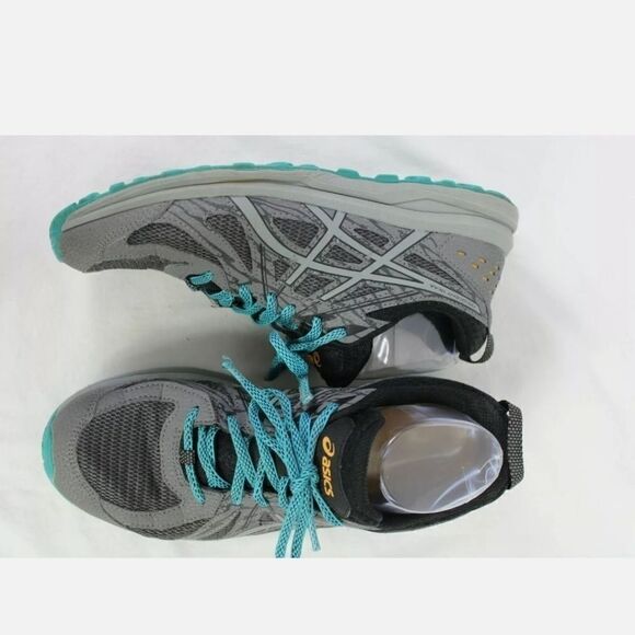 Asics Frequent Trail Womens Size 9.5 Gray Blue Tra - Picture 1 of 8
